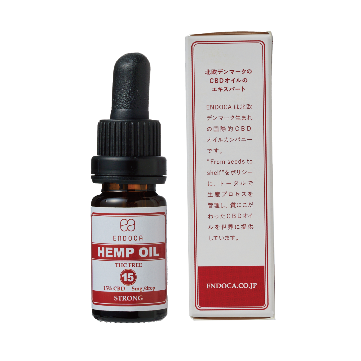 ヘンプオイルドロップス 1500mg CBD - オーガニックCBDのENDOCA