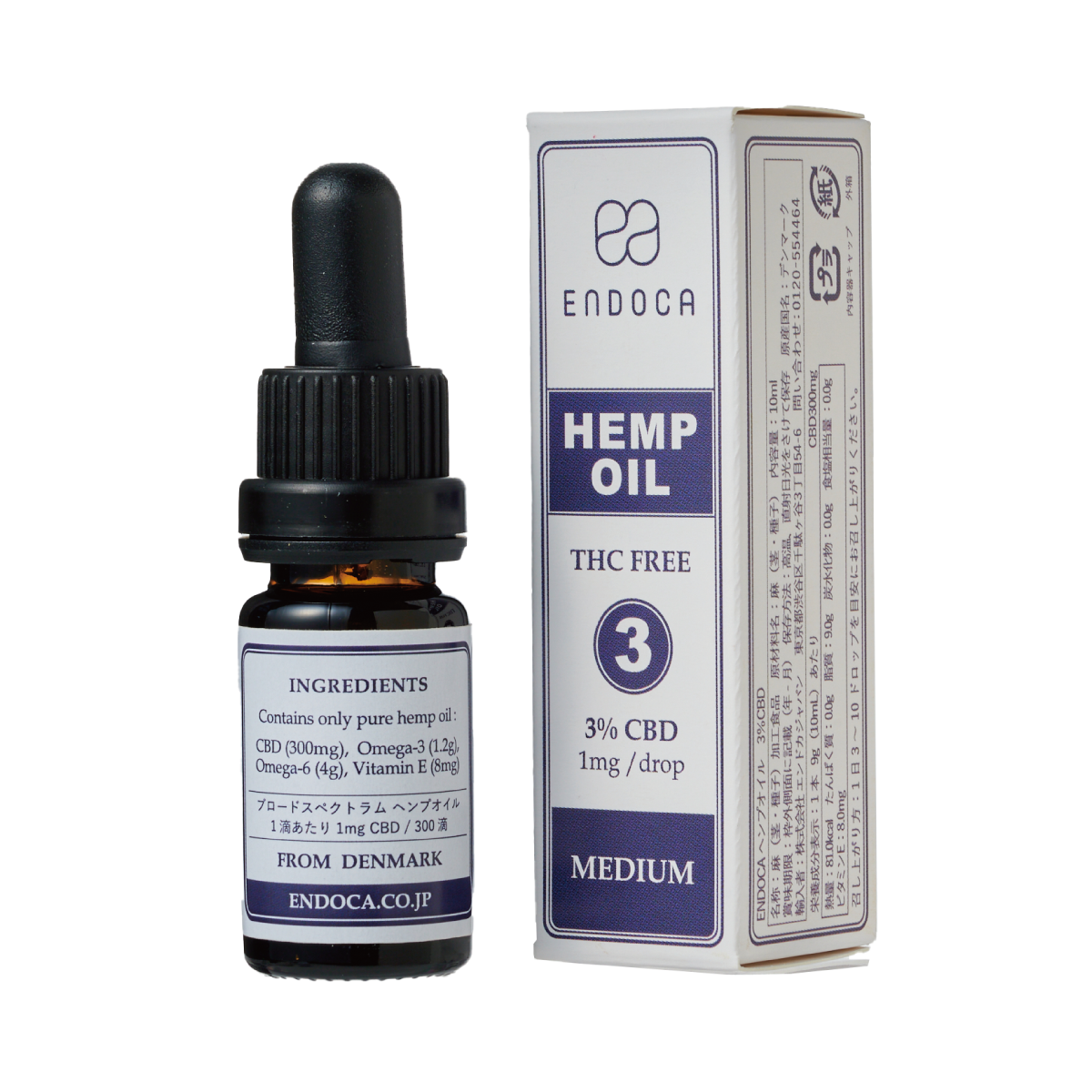 Hemp Oil Drops 300mg CBD（3%） ヘンプオイルドロップス 